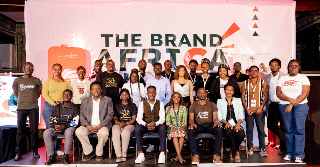 African entrepreneurs collaborating at a Brand Africa event