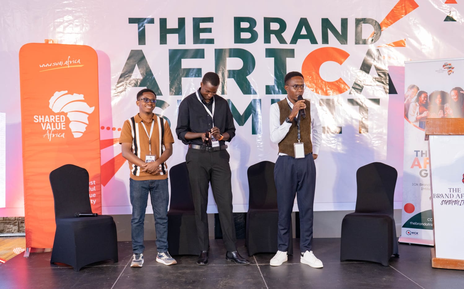 Diverse African team collaborating on branding project